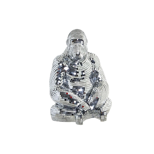 Decorative Figure DKD Home Decor Silver Resin Gorilla (35 x 31 x 46