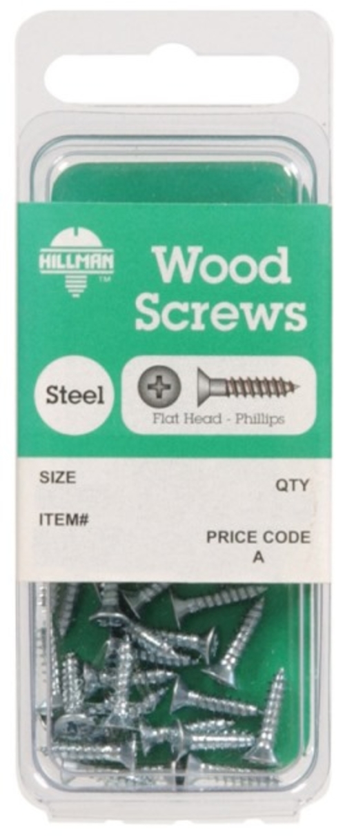 Hillman 5802 Zinc Plated Steel Wood Screws  8 x 3 in. - pack of 10