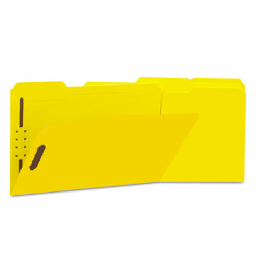 Universal 13528 Manila Folders- 2 Fasteners- .33 Tab- Legal- Yellow- 5