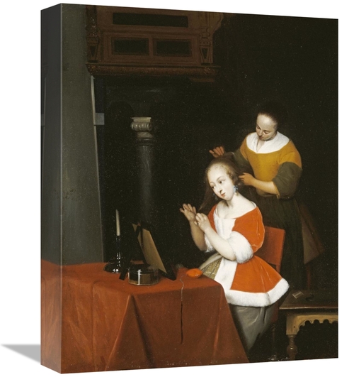 Global Gallery GCS-267379-16-142 16 in. A Young Lady Having Her Hair C