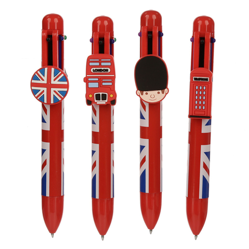 Union Jack Multi Colour Pen (6 Colours)