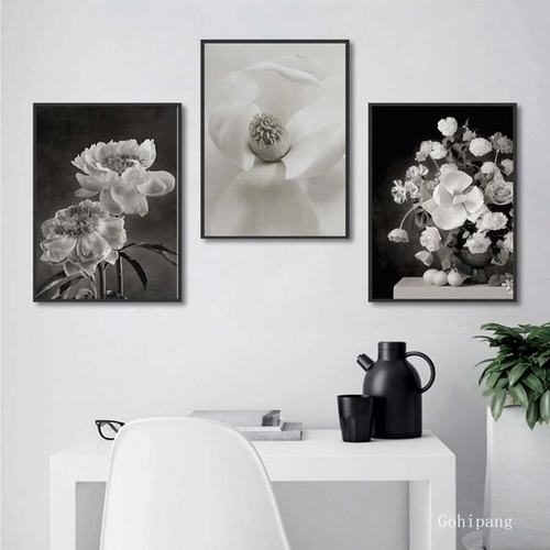 Nordic Canvas Painting Wall Art Poster Black