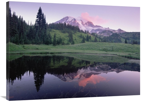 Global Gallery GCS-396694-3040-142 30 x 40 in. Mt Rainier Reflected in