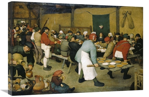 Global Gallery GCS-281796-30-142 30 in. The Peasants Wedding Art Print