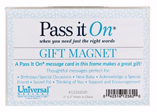 CB Gift 68801 Magnetic Frame-Acrylic-Pass It On - 3 x 2 in.