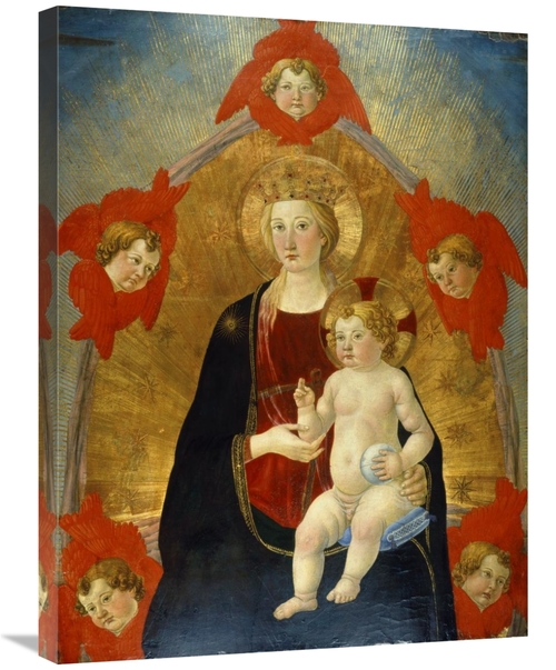 Global Gallery GCS-282761-30-142 30 in. Madonna & Child with Cherubim 