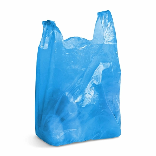 Pack of 400 Blue T-Shirt Plastic Bags 18 x 8 x 32. Carry-Out Bags