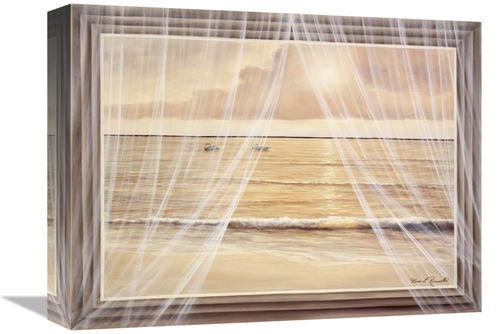 Global Gallery GCS-398722-1216-142 12 x 16 in. Boating At Sunset Art P