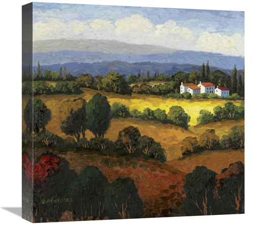 Global Gallery GCS-128588-1818-142 18 x 18 in. Golden Hills II Art Pri