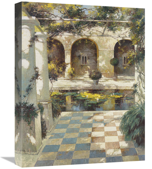 Global Gallery GCS-121771-1620-142 16 x 20 in. Courtyard VIlla I Art P