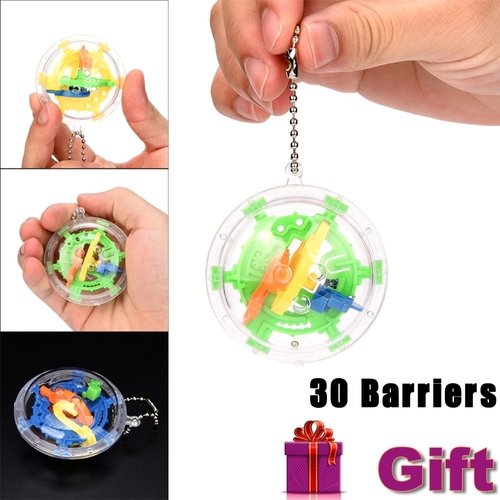 Mini Ball Maze Intellect 3d Metal Puzzle Toy