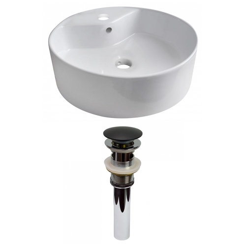 American Imaginations AI-30974 18.25 in. Above Counter White Vessel Se