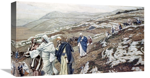 Global Gallery GCS-282911-22-142 22 in. Jesus on His Way to Galilee Ar