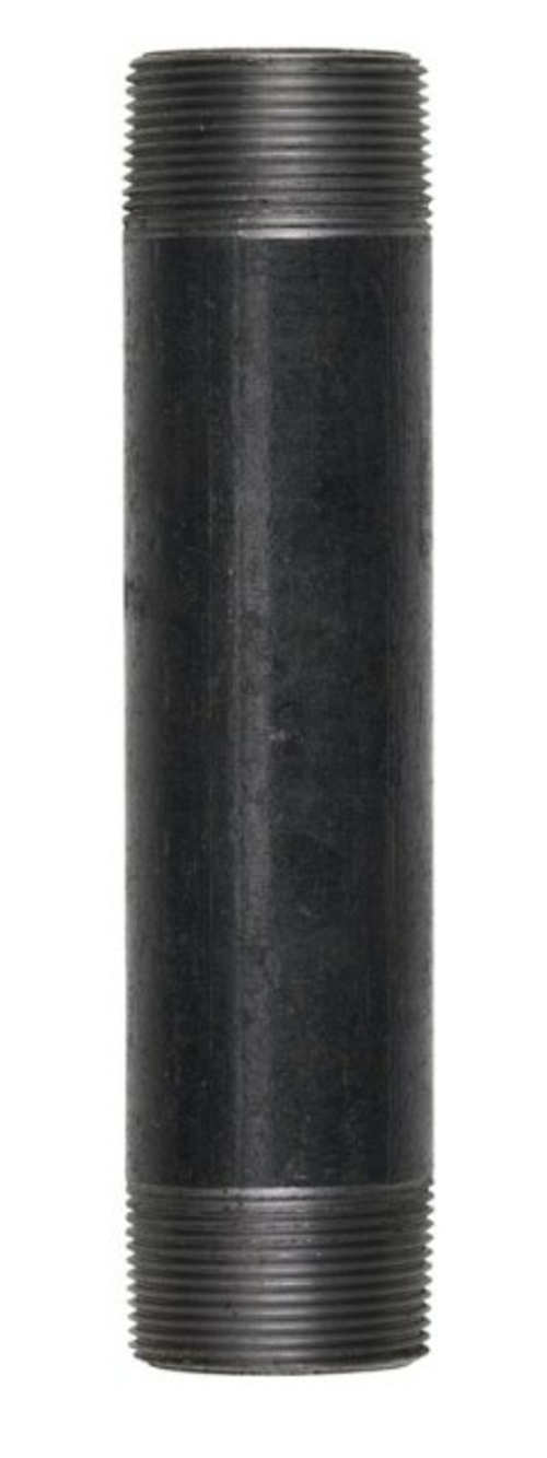 Seminole 8700137758 Black Steel Pipe Nipple  0.375 x 3.5 in.