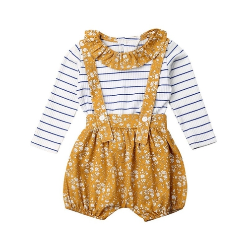 Pudcoco Autumn 2PCS Kids Infant Baby Girl Long