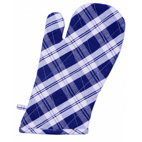 Mr. MJs Trading AG-38344S-2 Oven Mittens, Stripe Navy - Set of 2