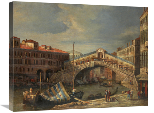 Global Gallery GCS-131233-2228-142 22 x 28 in. Venice Bridge Art Print