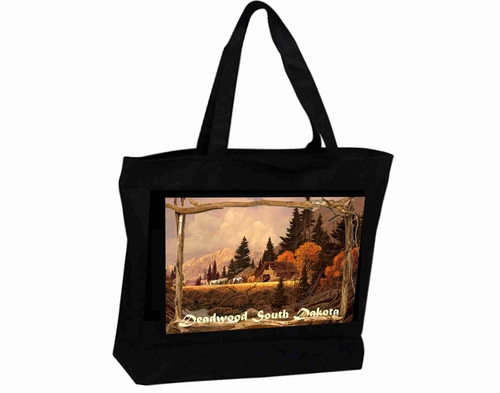 Tote Bag XXL Travel Poster Visit Old West Deadwood SD