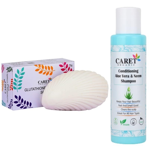 Glutathione & Vitamin C Antioxidant Soap And Aloe Vera & Neem Shampoo