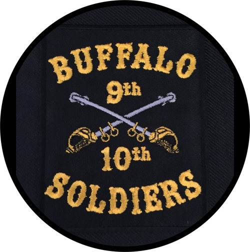 3 Inch Cloth Patch Buffalo Soldiers 9th And 10th Cavalry Lo