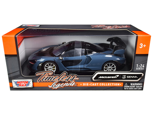 McLaren Senna Gray Metallic and Black \Timeless Legends\" 1/24 Diecast
