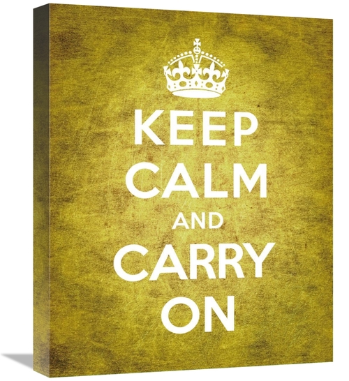 Global Gallery GCS-371962-1620-142 16 x 20 in. Keep Calm & Carry on - 