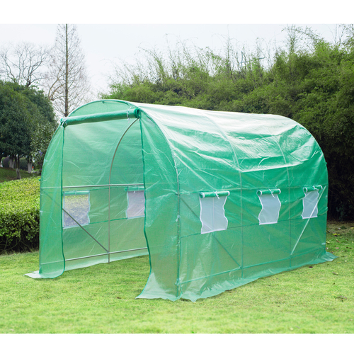 Outsunny 11.5 x 6.7x 6.7ft Walk-in Tunnel Greenhouse Dome Gardening