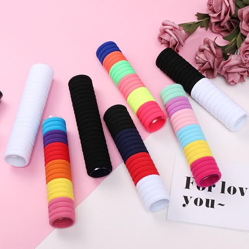 22pcs/Lot Girls Cute Colorful Nylon Elastic Hair