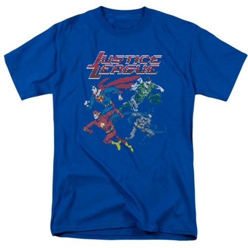 Trevco Jla-Pixel League Short Sleeve Adult 18-1 Tee- Royal - 5X