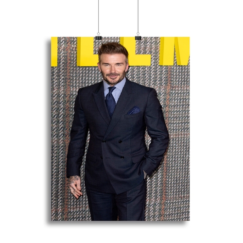 David Beckham at The Gentleman UK TV Premiere Canvas Print or Poster