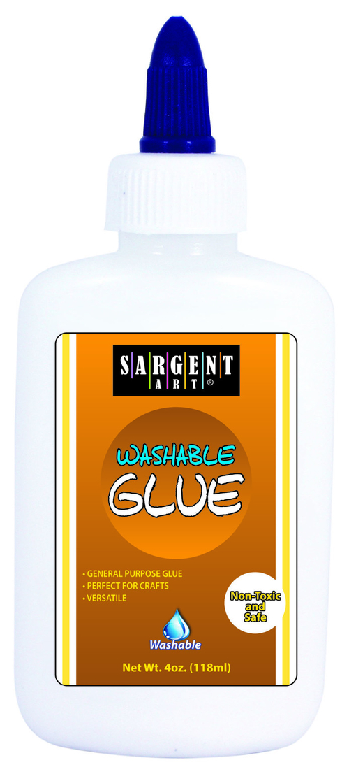 Sargent Art White School Glue -Washable, 4 oz