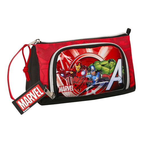 School Case The Avengers Infinity Black Red 20 x 11 x 8.5 cm