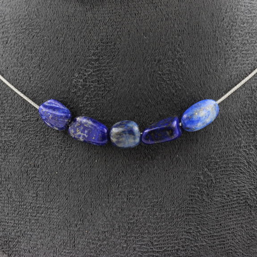 Lapis Lazuli from Pakistan 5 beads necklace