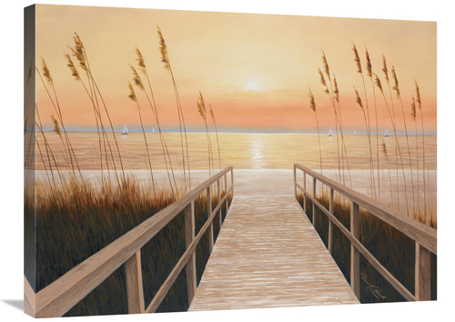 Global Gallery GCS-136849-2432-142 24 x 32 in. Walkway to Sea Art Prin