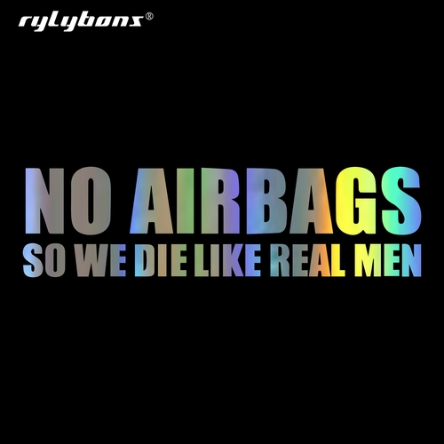 Rylybons Car Sticker LIKE REAL MEN Funny Car