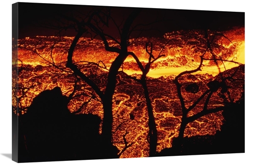 Global Gallery GCS-451142-2436-142 24 x 36 in. Swift River of Lava,