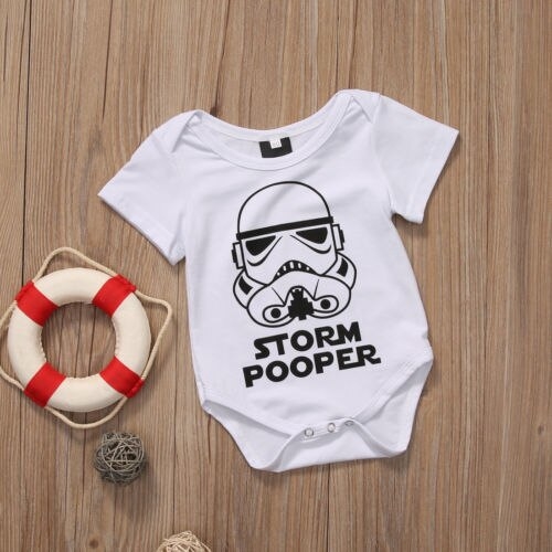 Funny Newborn Baby Boy Girl Cotton Bodysuit