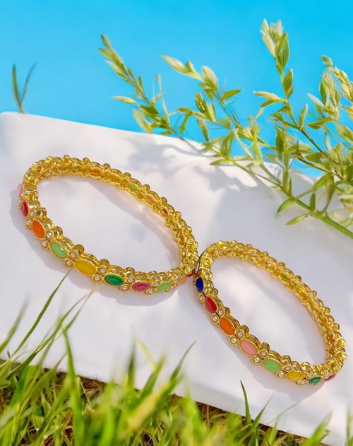Elegant Gold-Plated Bangles: Timeless Charm with Modern Sophistication