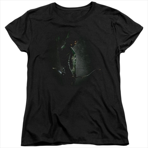 Arrow-In The Shadows - Short Sleeve Womens Tee Tee, Black - Extra 