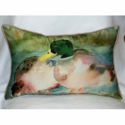 Betsy Drake ZP242 Mallards Throw Pillow, 20 x 24 in.