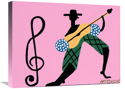 Global Gallery GCS-479201-1824-142 18 x 24 in. Guitar Man Art Print - 
