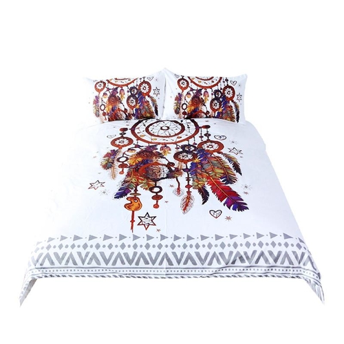 Hipster Watercolor Bedding Set Queen Dreamcatcher