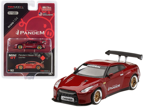 Nissan GT-R R35 Pandem with GT Wing Lava Red Limited Edition to 3,000