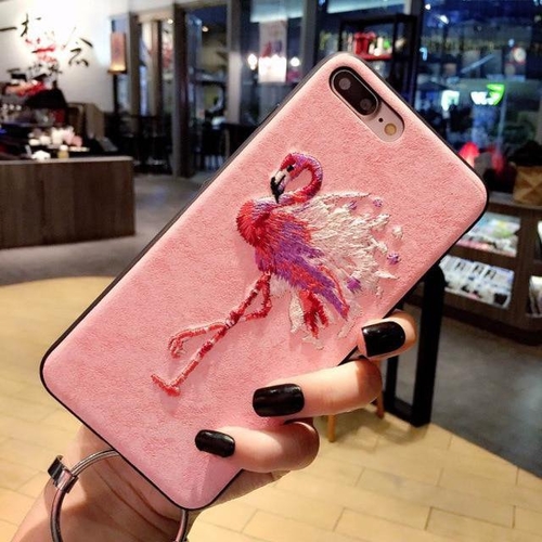 Flamingo Dragon Phoenix iPhone Case