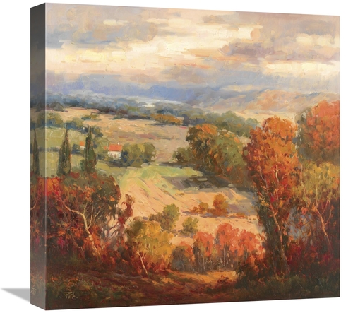 Global Gallery GCS-132112-1818-142 18 x 18 in. Tuscan VIew Art Print -