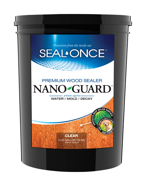 Seal-once 1829548 5 gal Nano Guard Clear Water-Based Premium Wood Seal