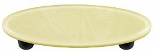 Hot Knobs HK1040-POB Marzipan Striker Oval Glass Cabinet Pull - Black