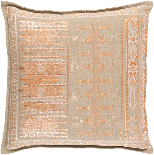 Surya JIZ001-2222 Jizera Pillow Cover - 22 x 22 x 0.25 in.