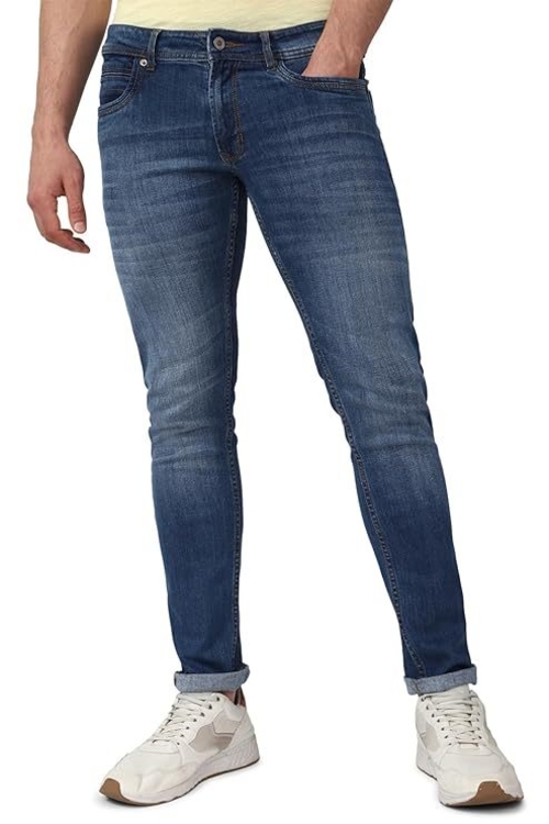Men Classic Straigh fit Casual Jeans (Size-XL) (Color-BLUE)