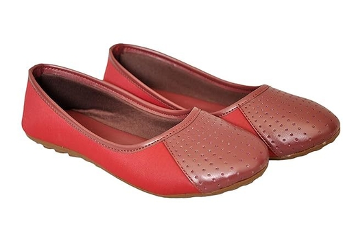 casual slip-on Ballerinas for women and girls (Size-UK-6) (COLOR-RED)